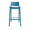 BA 11 F Barhocker Esche blau mit sitzpolster